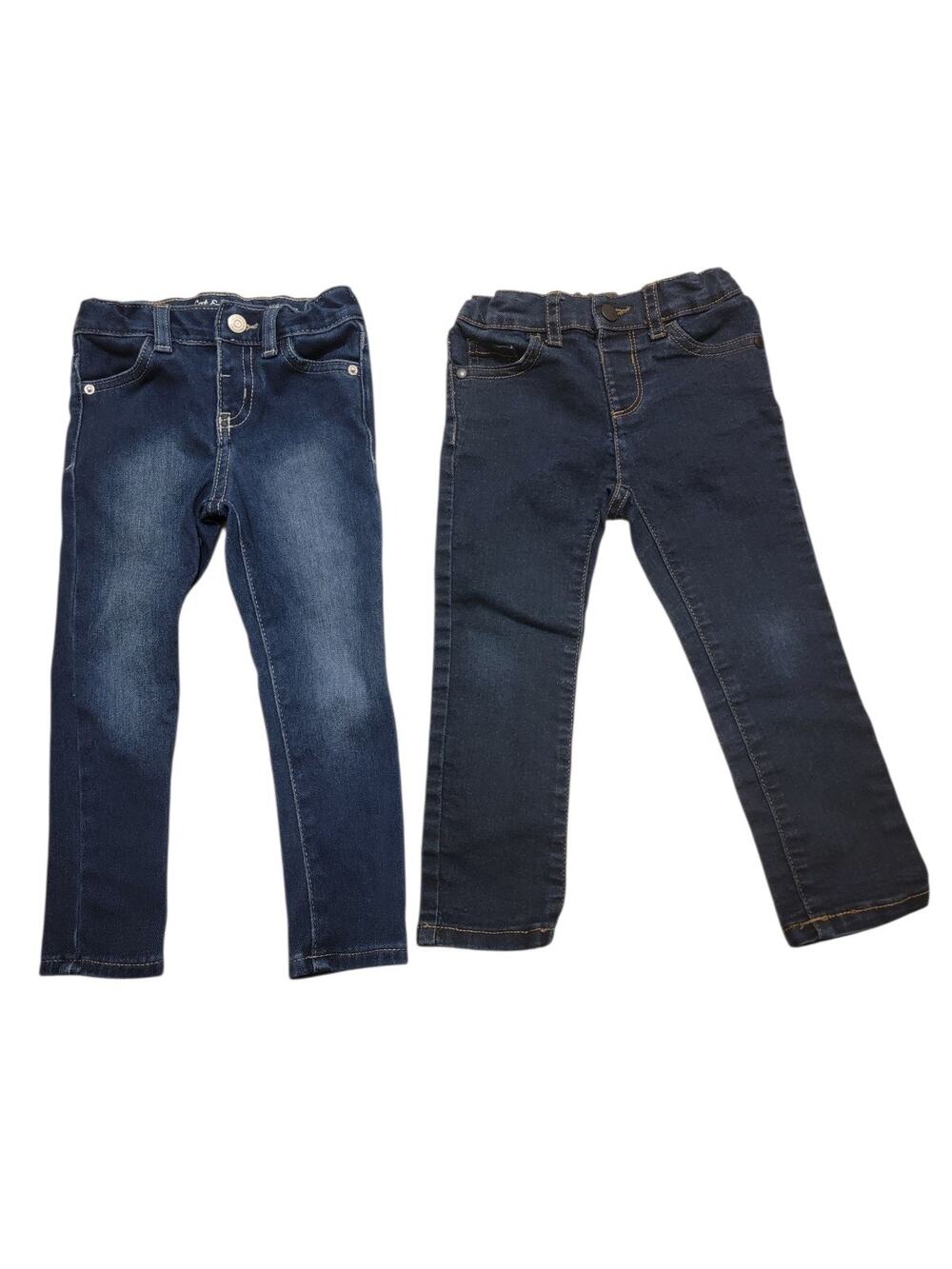 Set Of 2 Girls Jeans 2T Adj Waist Childrens Place Cat & Jack 0007